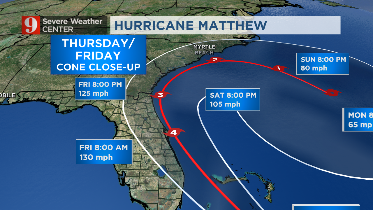 Map Of Florida Hurricane Matthew Maps For You